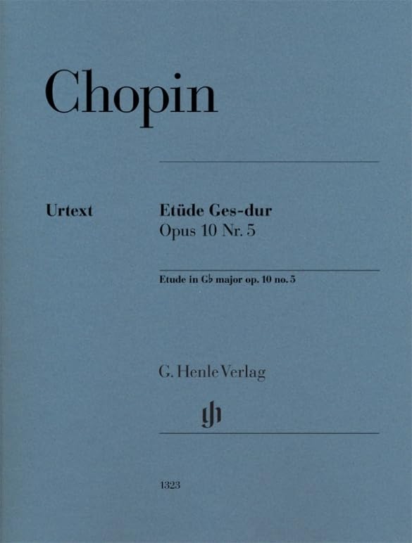 Etüde Ges-dur op. 10 Nr. 5: Besetzung: Klavier zu zwei Händen (G. Henle Urtext-Ausgabe) Sheet Music