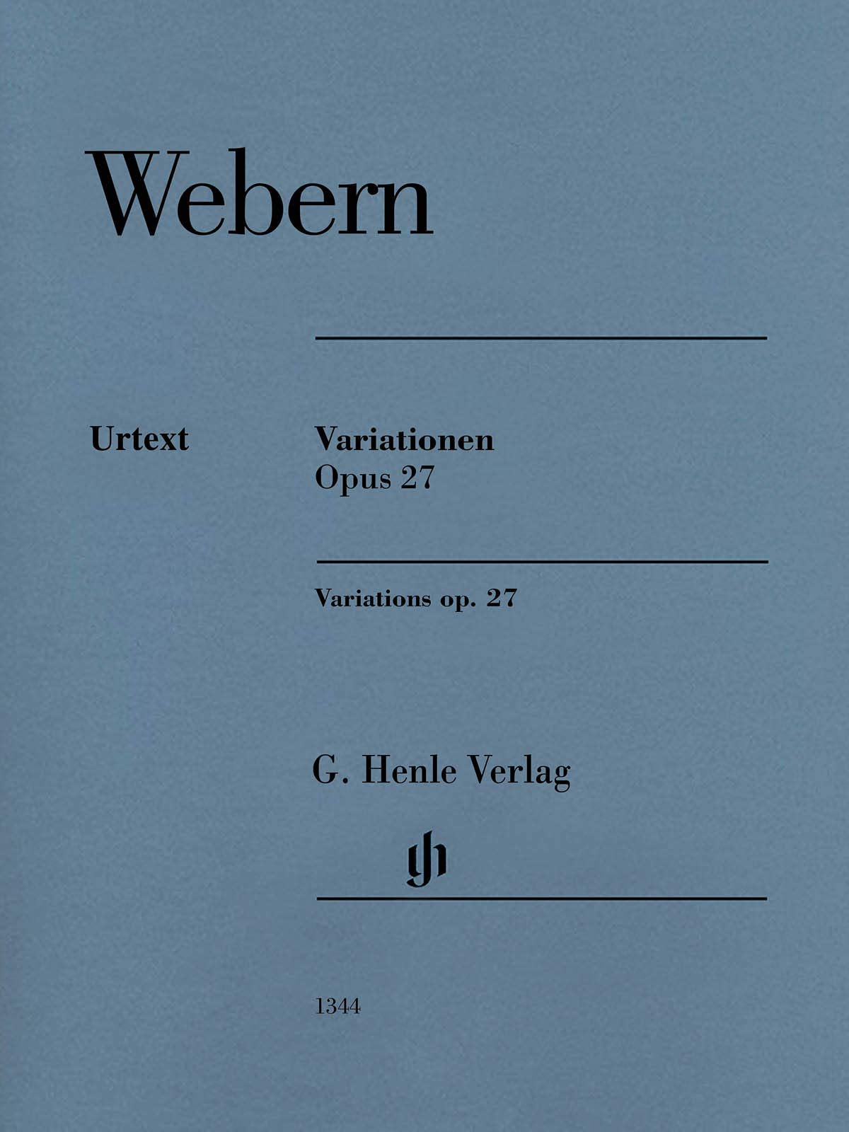 Variationen op. 27; Klavier: Instrumentation: Piano solo (G. Henle Urtext-Ausgabe) Sheet Music