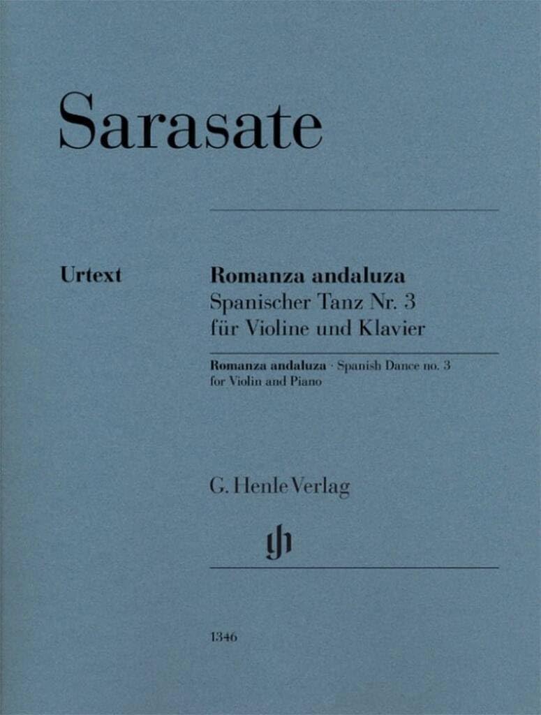 Pablo de sarasate : romanza andaluza (danse espagnole n 3) op. 22 n 1 pour violon et piano book