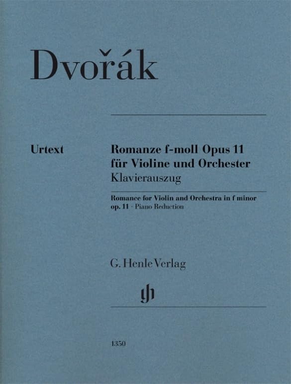 Romanze f-moll op. 11 für Violine und Orchester, Klavierauszug: Besetzung: Violine und Klavier (G. Henle Urtext-Ausgabe) Sheet Music