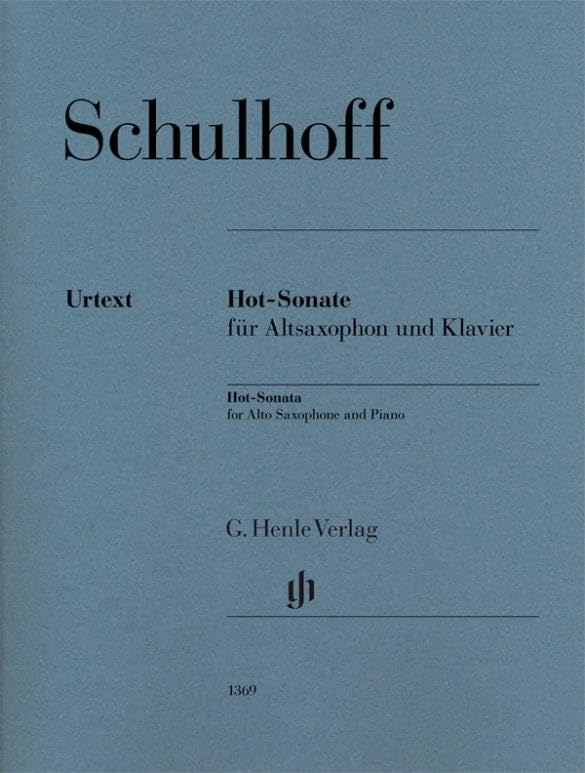 Hot-Sonate für Altsaxophon und Klavier: Altsaxophon und Klavier;Blasinstrumente; (G. Henle Urtext-Ausgabe) Art & Literature