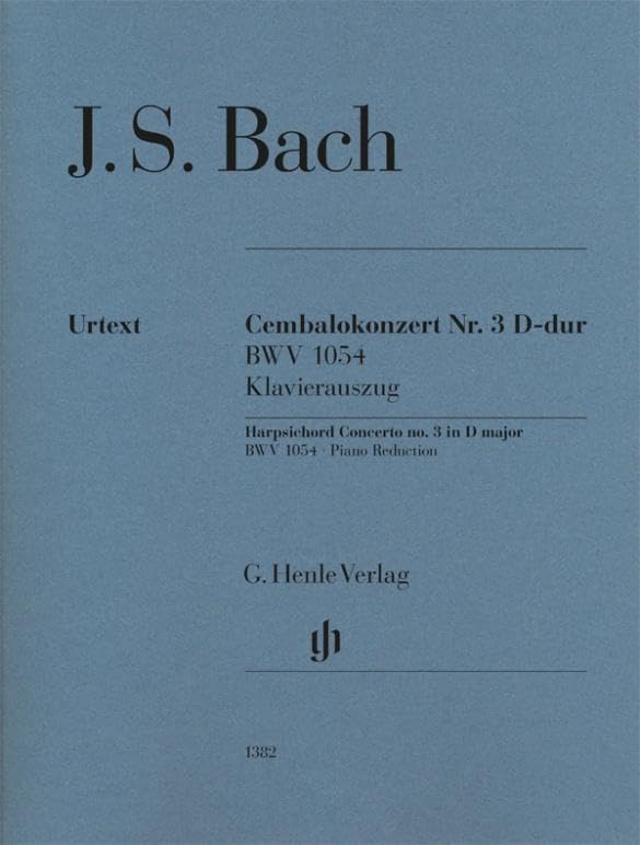 Johann Sebastian Bach - Cembalokonzert Nr. 3 D-dur BWV 1054 Sheet Music