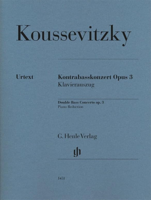 Serge Koussevitzky - Kontrabasskonzert op. 3 Sheet Music