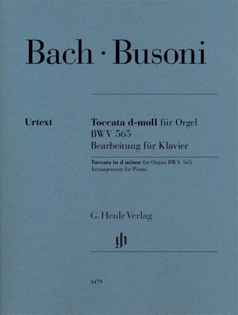 Toccata d-moll für Orgel BWV 565 (Johann Sebastian Bach), Bearbeitung für Klavier: Instrumentation: Piano solo (G. Henle Urtext-Ausgabe) Sheet Music