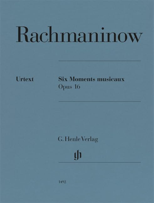 Six Moments musicaux op. 16; Klavier zu zwei Händen Books