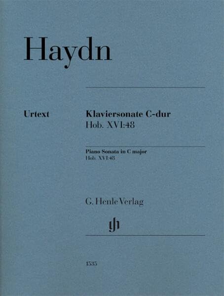 Klaviersonate C-dur Hob. XVI:48: Besetzung: Klavier zu zwei Händen (G. Henle Urtext-Ausgabe) Sheet Music
