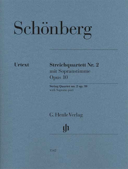 Streichquartett Nr. 2 op. 10 mit Sopranstimme: Besetzung: Streichquartette (G. Henle Urtext-Ausgabe) Sheet Music