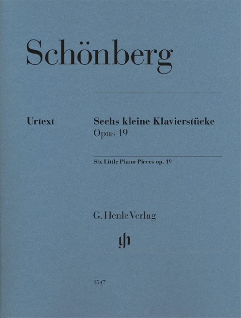 Sechs kleine Klavierstücke op. 19: Besetzung: Klavier zu zwei Händen (G. Henle Urtext-Ausgabe) Sheet Music
