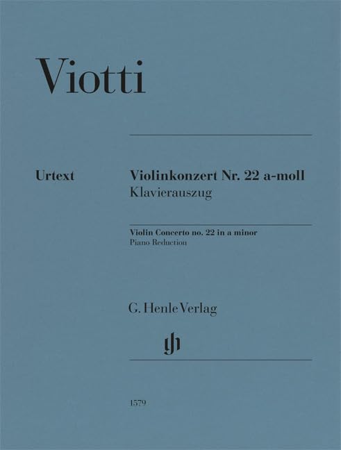 Violinkonzert Nr. 22 a-moll; Violine und Klavier Books