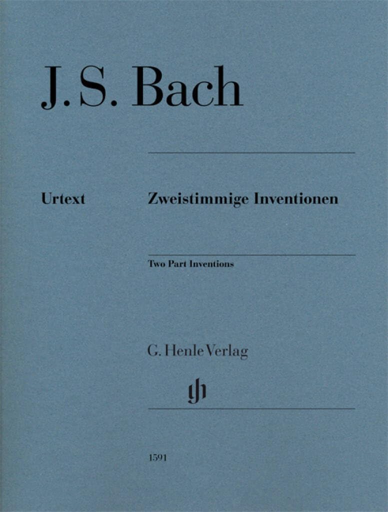 Zweistimmige Inventionen BWV 772-786, Ausgabe ohne Fingersatz: Besetzung: Klavier zu zwei Händen (G. Henle Urtext-Ausgabe) Books