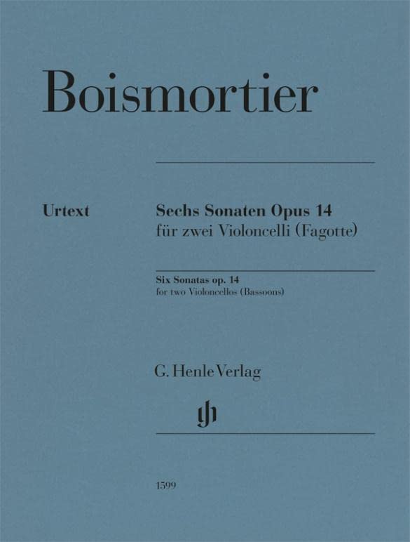 Sechs Sonaten op. 14 für zwei Violoncelli (Fagotte): Besetzung: Streichduos und -trios (G. Henle Urtext-Ausgabe) Sheet Music