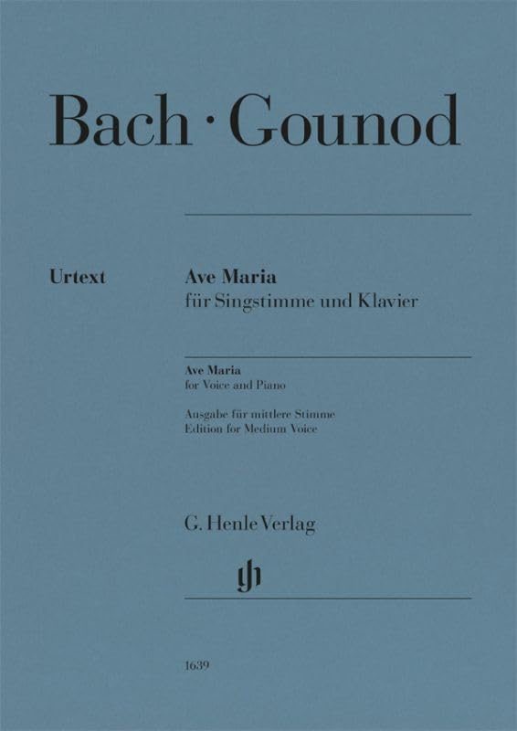 Ave Maria (Johann Sebastian Bach); Mittlere Singstimme und Klavier Books