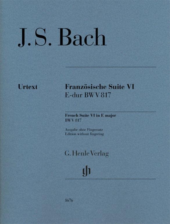 Französische Suite VI E-dur BWV 817 ohne Fingersatz; Klavier zu zwei Händen: Besetzung: Klavier zu zwei Händen (G. Henle Urtext-Ausgabe) Sheet Music