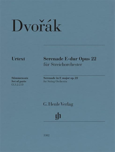 Serenade E-dur op. 22 für Streichorchester; Streicher-Set 3.3.2.2.1 Books