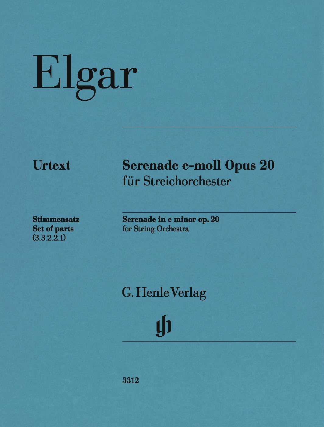 Serenade e-moll op. 20 für Streichorchester; Streicher-Set 3.3.2.2.1 Books