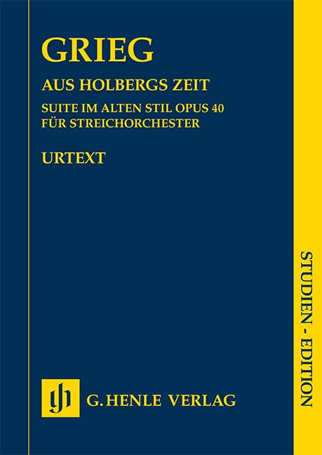 Aus Holbergs Zeit op. 40. Fassung für Streichorchester - Studien-Edition book