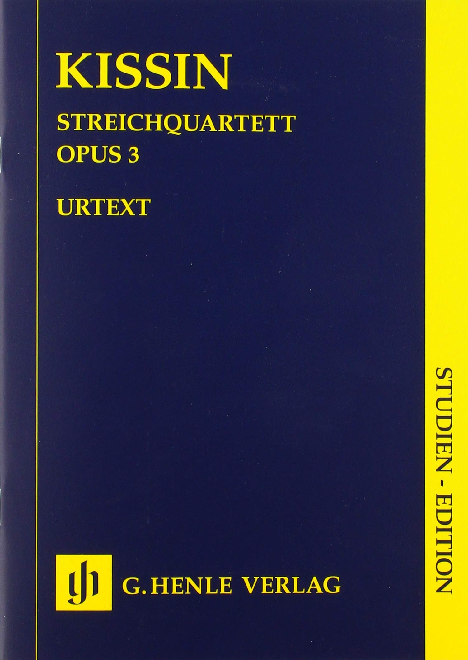 Evgeny Kissin - Streichquartett op. 3 Sheet Music