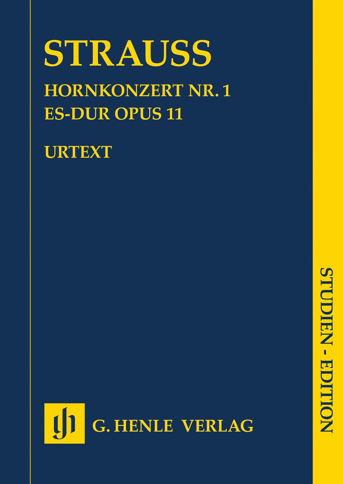 Hornkonzert Nr. 1 Es-dur op. 11; Studien-Edition: Besetzung: Orchester (Studien-Editionen: Studienpartituren) Sheet Music