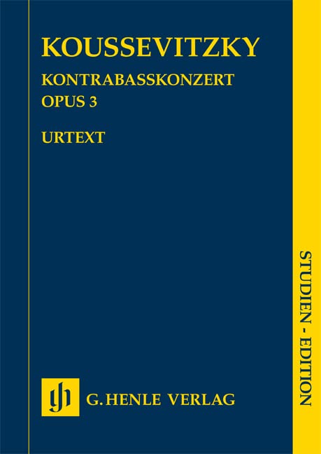 Serge Koussevitzky - Kontrabasskonzert op. 3 Sheet Music