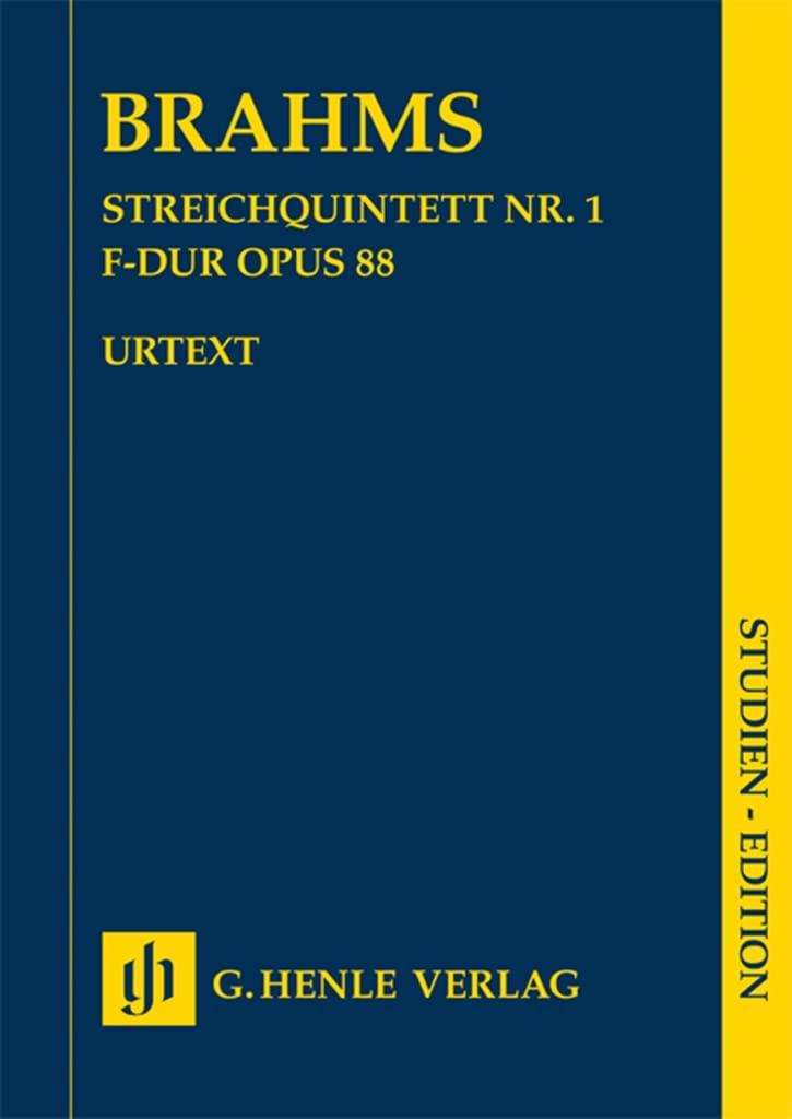 Johannes Brahms - Streichquintett Nr. 1 F-dur op. 88 Sheet Music