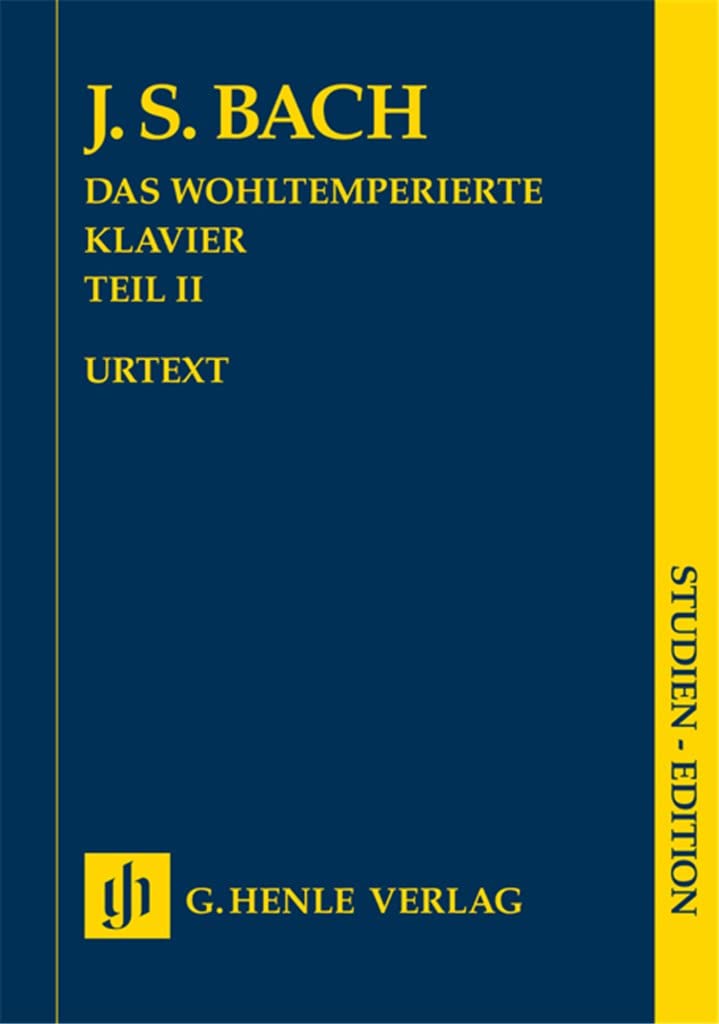 Das Wohltemperierte Klavier Band 2. Studien-Edition: Besetzung: Klavier zu zwei Händen (Studien-Editionen: Studienpartituren) Sheet Music