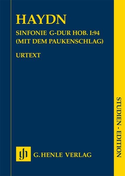 Sinfonie G-dur Hob. I:94 (mit dem Paukenschlag); Studien-Edition: Besetzung: Orchester (Studien-Editionen: Studienpartituren) Sheet Music