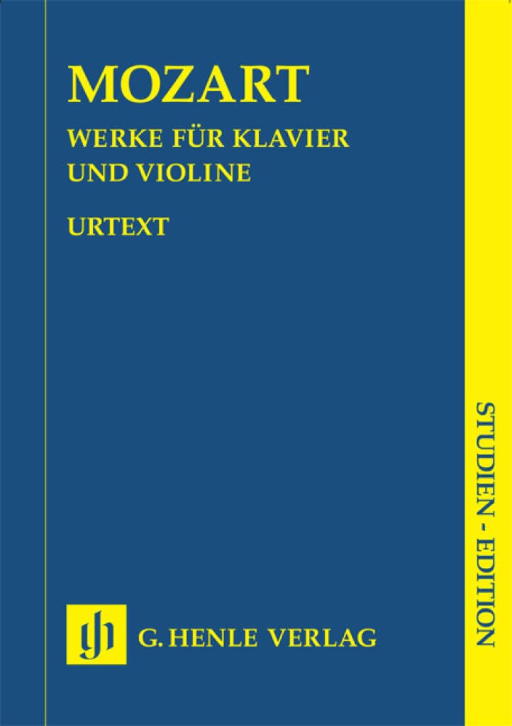 Werke für Violine und Klavier. Studien-Editionen im Schuber: Besetzung: Violine und Klavier (Studien-Editionen: Studienpartituren) Sheet Music