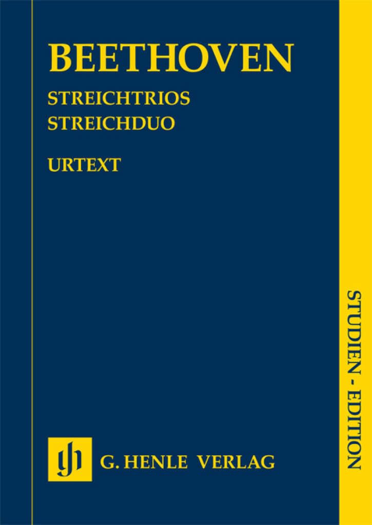 Streichtrios op. 3, 8 und 9 und Streichduo WoO 32. Studien-Edition: Besetzung: Streichduos und -trios (Studien-Editionen: Studienpartituren) Sheet Music