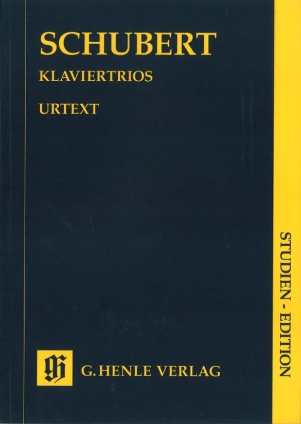 Klaviertrios, Klavier, Violine und Violoncello, Studien Edition: Besetzung: Klaviertrios (Studien-Editionen: Studienpartituren) Sheet Music