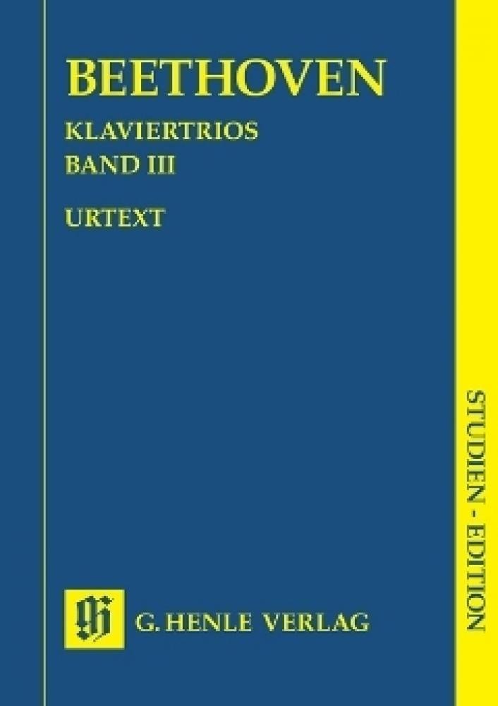 Klaviertrios Band 3. Studien-Edition: Besetzung: Klaviertrios (Studien-Editionen: Studienpartituren) Sheet Music