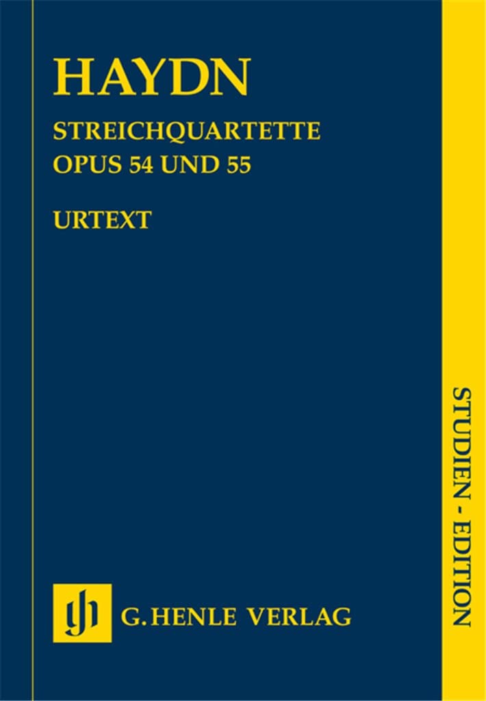 Streichquartette Heft VII op. 54 und 55 - Tostquartette; Studien-Edition: Besetzung: Streichquartette (Studien-Editionen: Studienpartituren) Sheet Music