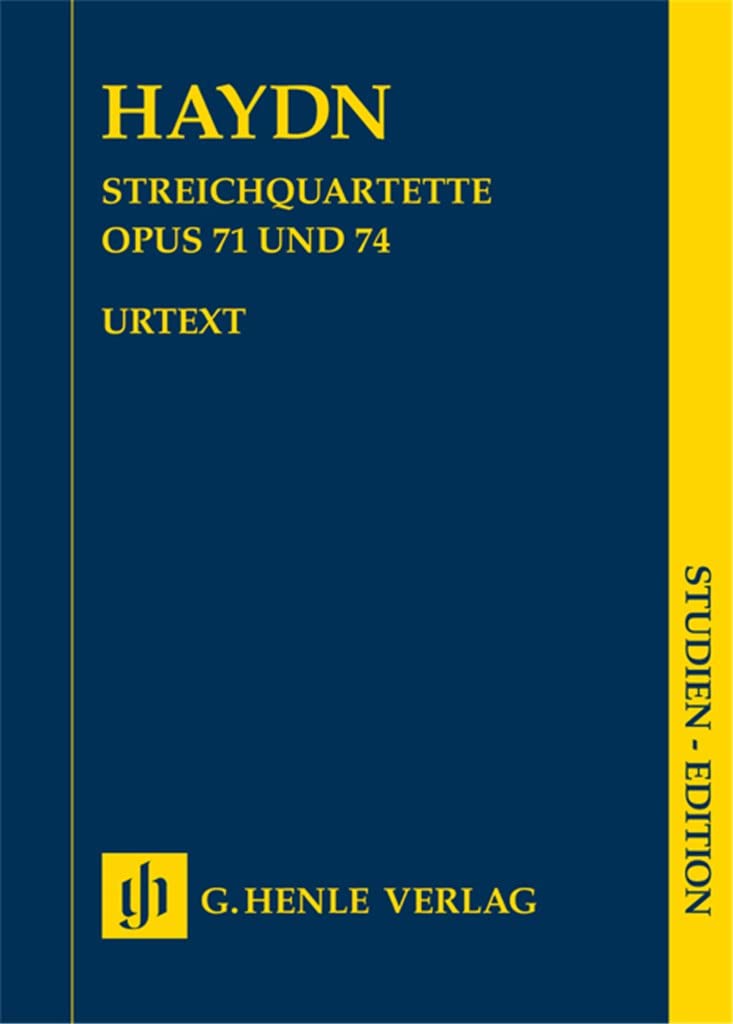 Quatuors a cordes volume 9, op. 71 et 74 (quatuors apponyi) book