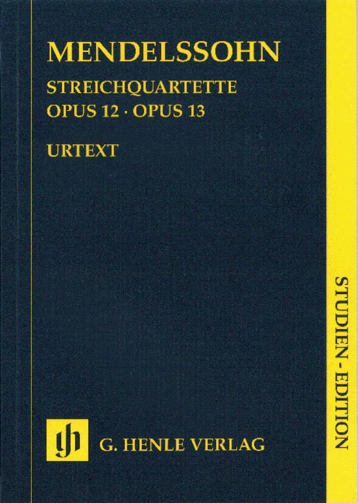 Streichquartette op. 12 und 13. Studien-Edition: Besetzung: Streichquartette (Studien-Editionen: Studienpartituren) Sheet Music