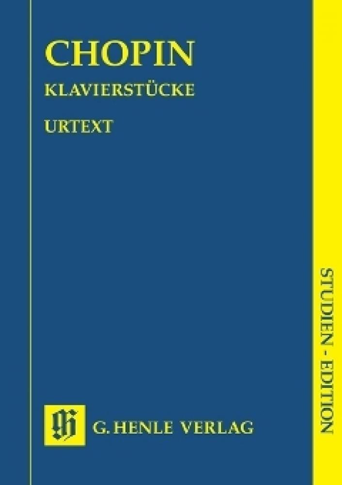 Klavierstuecke. Studien-Edition: Besetzung: Klavier zu zwei Händen (Studien-Editionen: Studienpartituren) Sheet Music