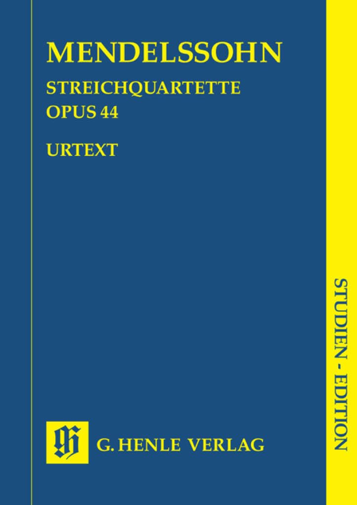 Streichquartette op. 44. Studien-Edition: Besetzung: Streichquartette (Studien-Editionen: Studienpartituren) Sheet Music
