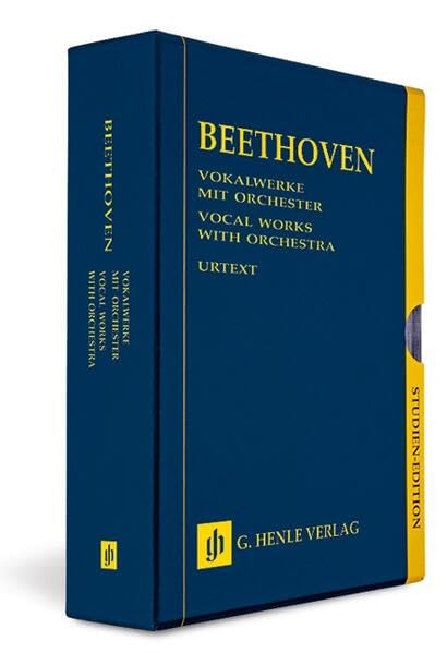 Vokalwerke mit Orchester - 6 Bände Studien-Edition im Schuber: Besetzung: Vokalwerke mit Orchester (Studien-Editionen: Studienpartituren) Sheet Music