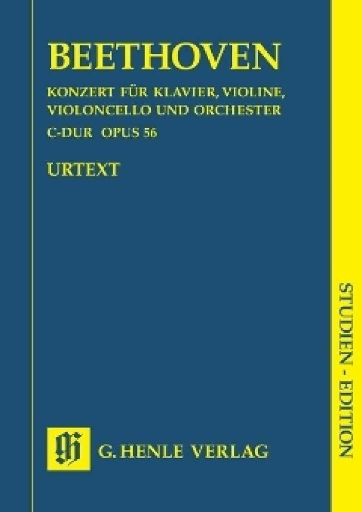Konzert C-Dur Op 56 (Tripelkonzert). Studien-Edition: Besetzung: Klaviertrios (Studien-Editionen: Studienpartituren) Sheet Music
