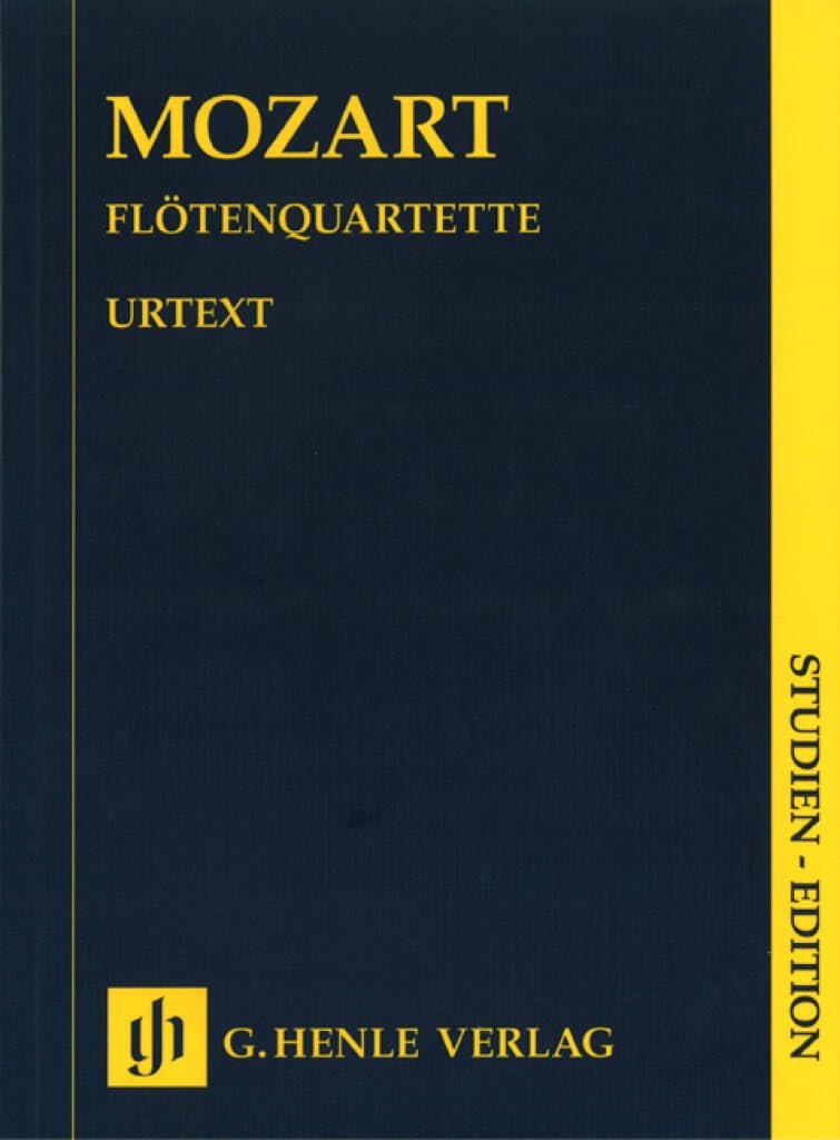 Flötenquartette. (Flöte, Violine, Viola, Violoncello); Studien-Edition: Besetzung: Kammermusik mit Blasinstrumenten (Studien-Editionen: Studienpartituren) Sheet Music