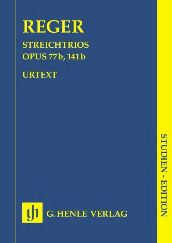 Trios a-Moll op. 77b + d-Moll op. 141b für Violine, Viola, Violoncello. Studien-Edition: Besetzung: Streichduos und -trios (Studien-Editionen: Studienpartituren) Sheet Music