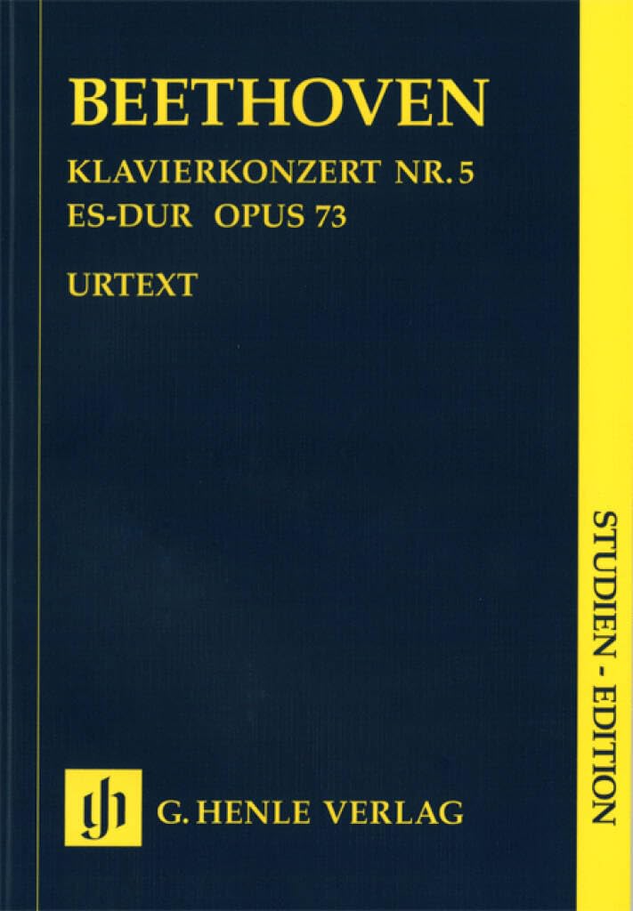 Klavierkonzert Nr. 5 Es-dur op. 73. Studien-Edition: Besetzung: Orchester (Studien-Editionen: Studienpartituren) Sheet Music