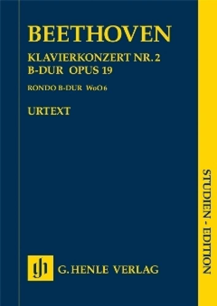 Konzert Nr. 2 B-Dur op. 19 für Klavier und Orchester; Studien-Edition: Besetzung: Orchester (Studien-Editionen: Studienpartituren) Sheet Music