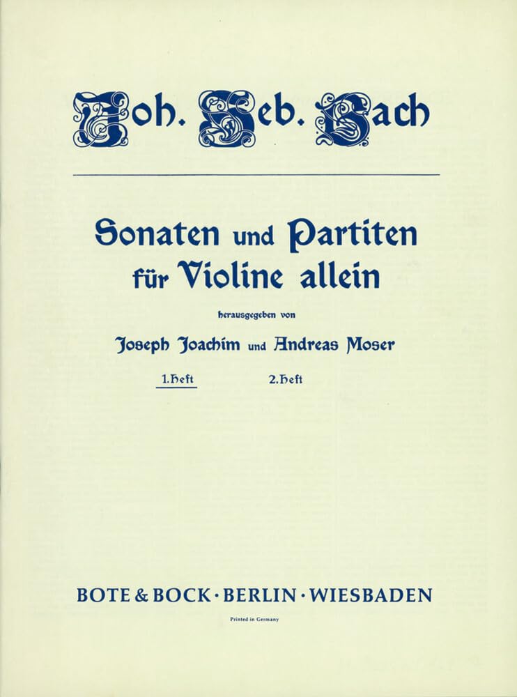 Sonaten und Partiten: Band 1. Violine. Sheet Music