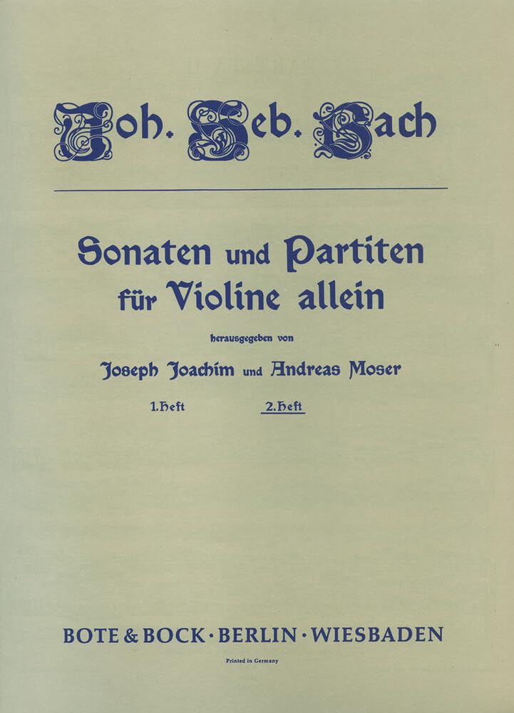 Sonaten und Partiten: Band 2. Violine. Sheet Music