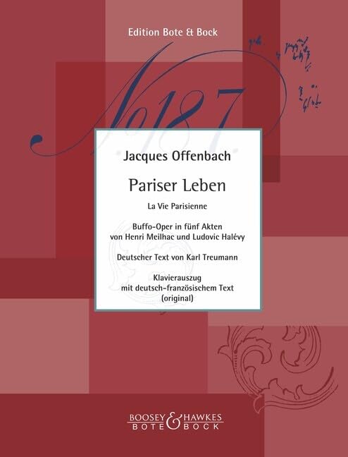 Pariser Leben: La Vie Parisienne. Klavierauszug. Sheet Music