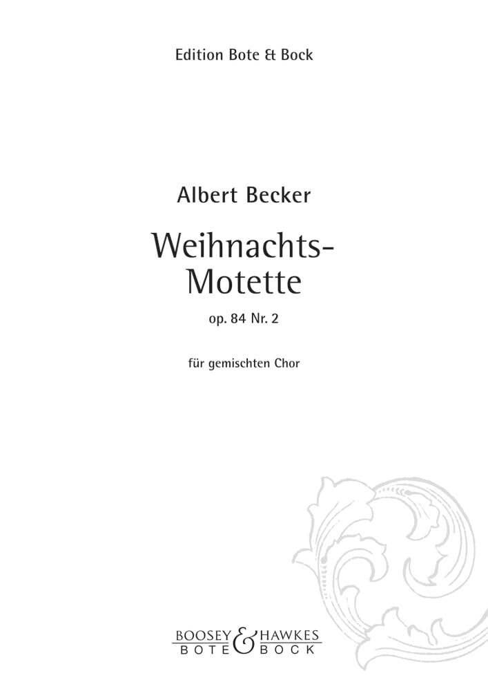 Weihnachts-Motette: op. 84/2. gemischter Chor (SATB) a cappella. Chorpartitur. Sheet Music