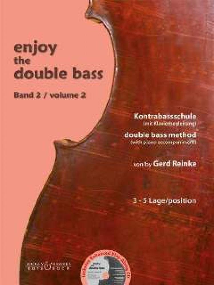 Enjoy the Double Bass: Kontrabassschule. Band 2. Kontrabass (und Klavier). Sheet Music