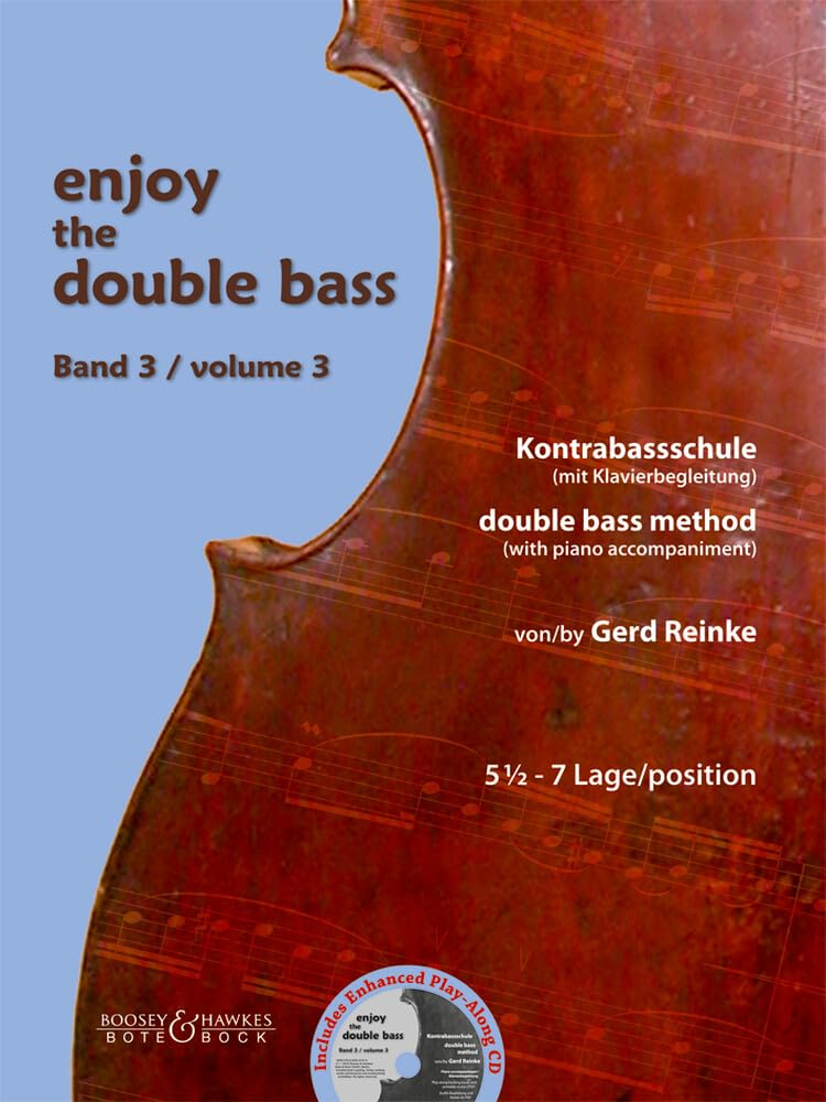 Enjoy the Double Bass: Kontrabassschule. Band 3. Kontrabass (und Klavier). Sheet Music