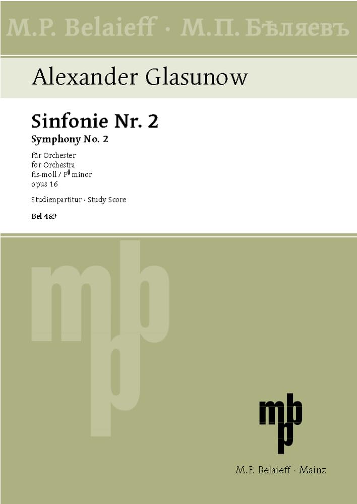 Sinfonie Nr. 2 fis-Moll: op. 16. Orchester. Studienpartitur. Sheet Music