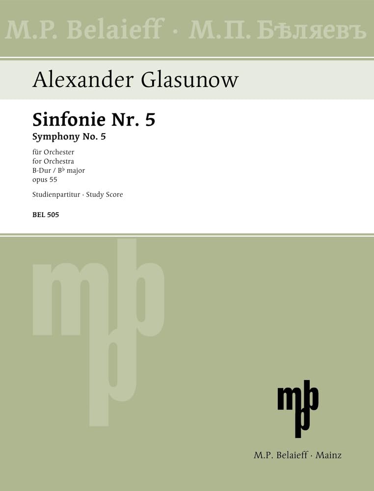 Sinfonie Nr. 5 B-Dur: op. 55. Orchester. Studienpartitur. Sheet Music