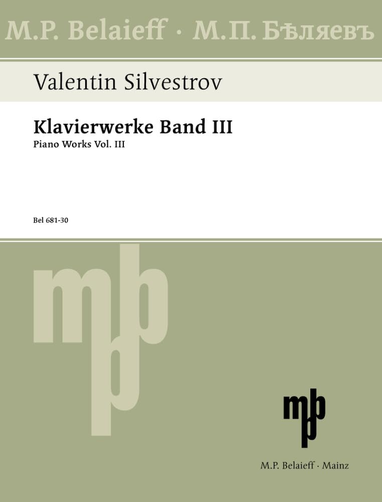 Klavierwerke: Werke von 1996 bis 2003. Vol. 3. Klavier. Sheet Music